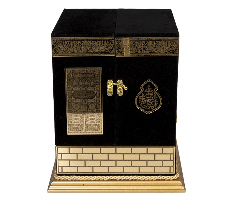 Kâbe Maketi Açılır Set – Kadife Kaplı Kur'an-ı Kerim